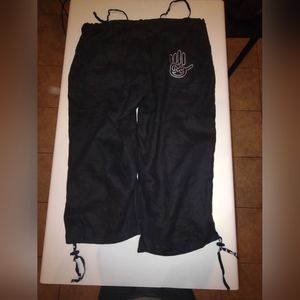 MISKEEN Long Linen Cargo Shorts